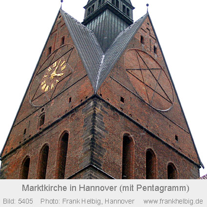 Marktkirche mit Pentagramm